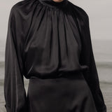 Letter Blouse - Noir - Heidi Merrick