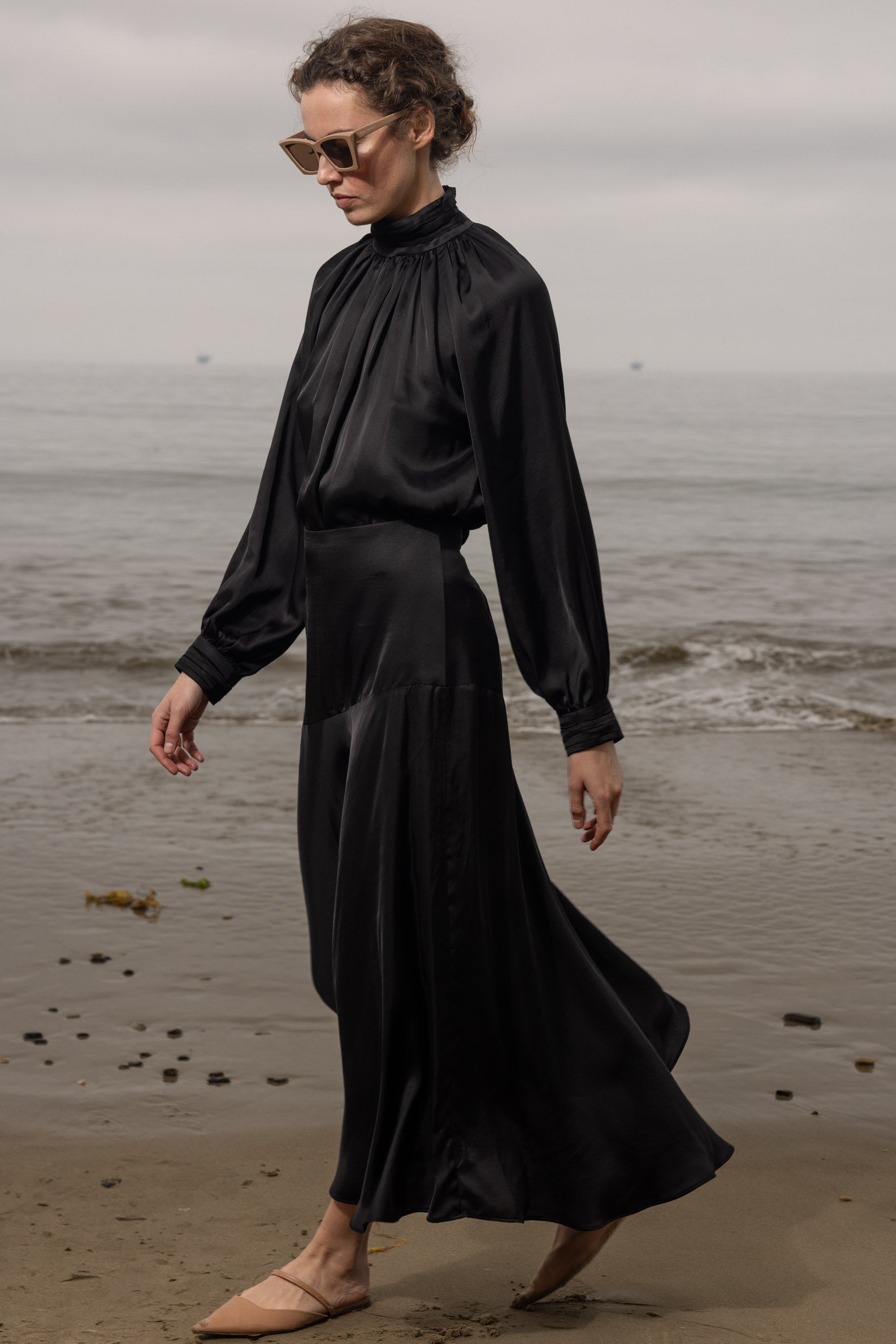 Letter Blouse - Noir - Heidi Merrick