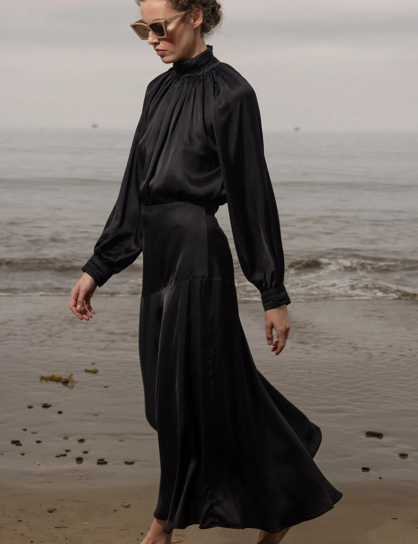 Letter Blouse - Noir - Heidi Merrick