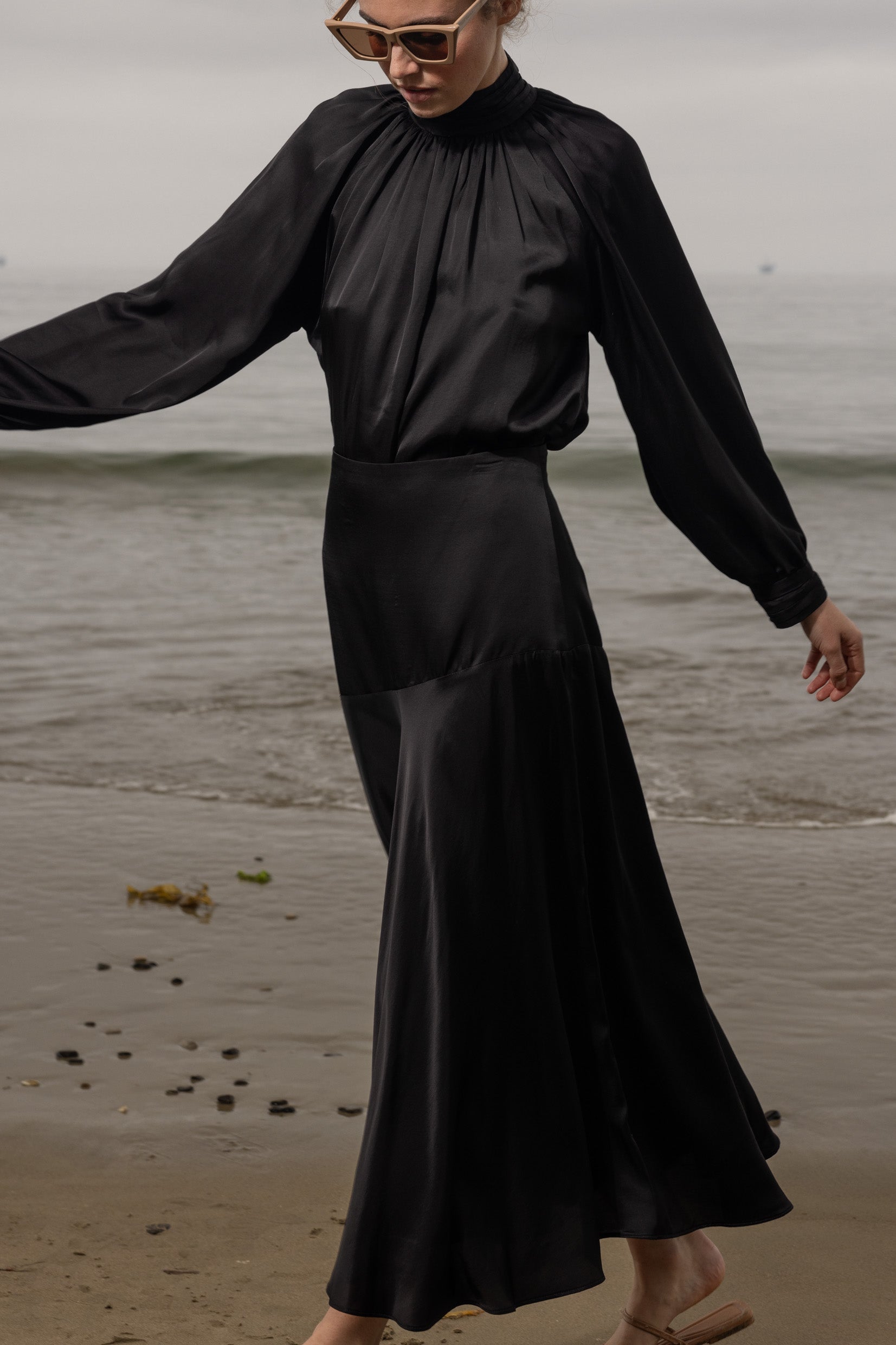 Letter Blouse - Noir - Heidi Merrick