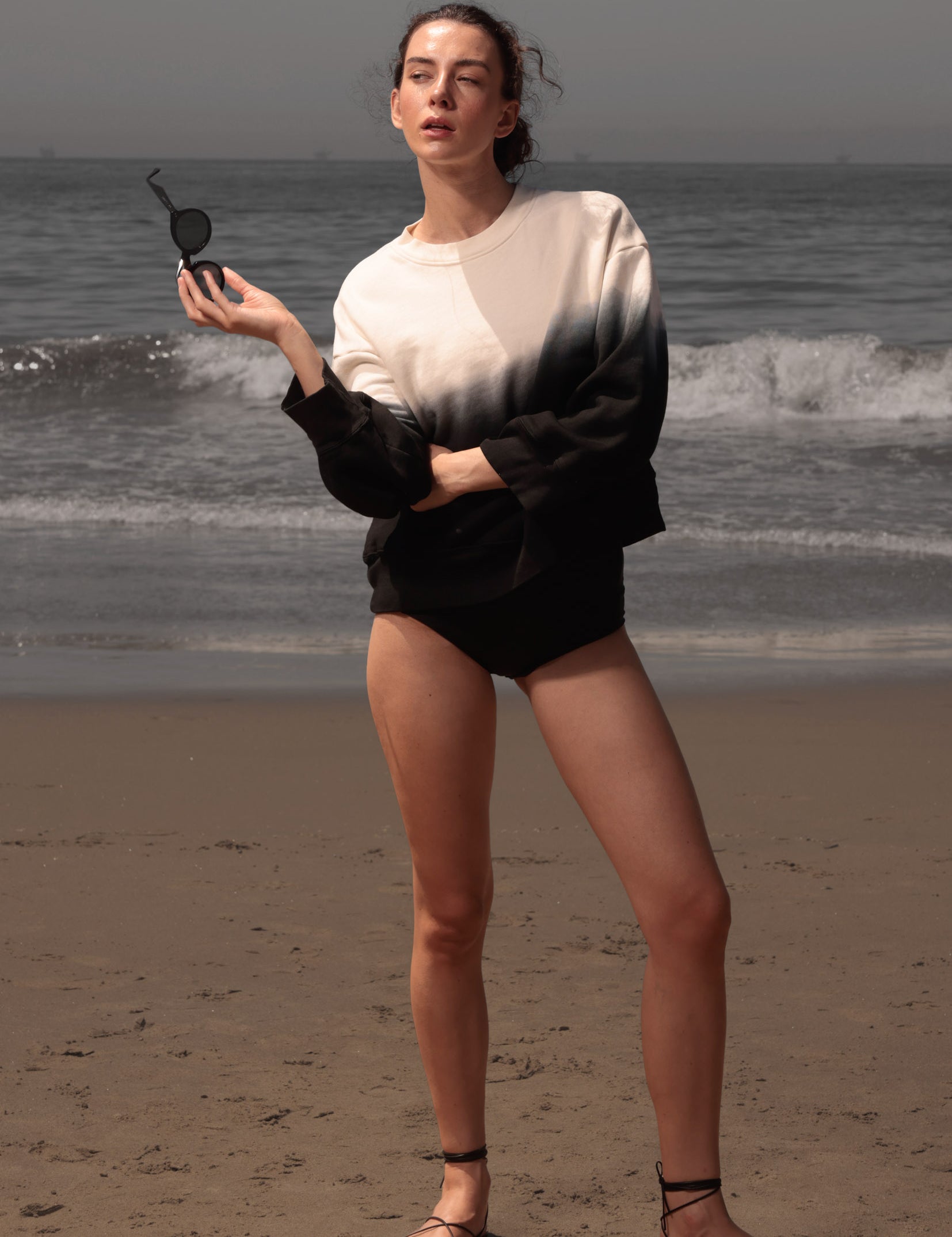 Barrel Sleeve 70's SRF LA Crewneck - Moonlight