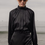 Letter Blouse - Noir - Heidi Merrick