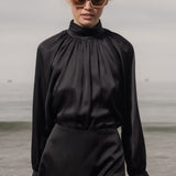 Letter Blouse - Noir - Heidi Merrick
