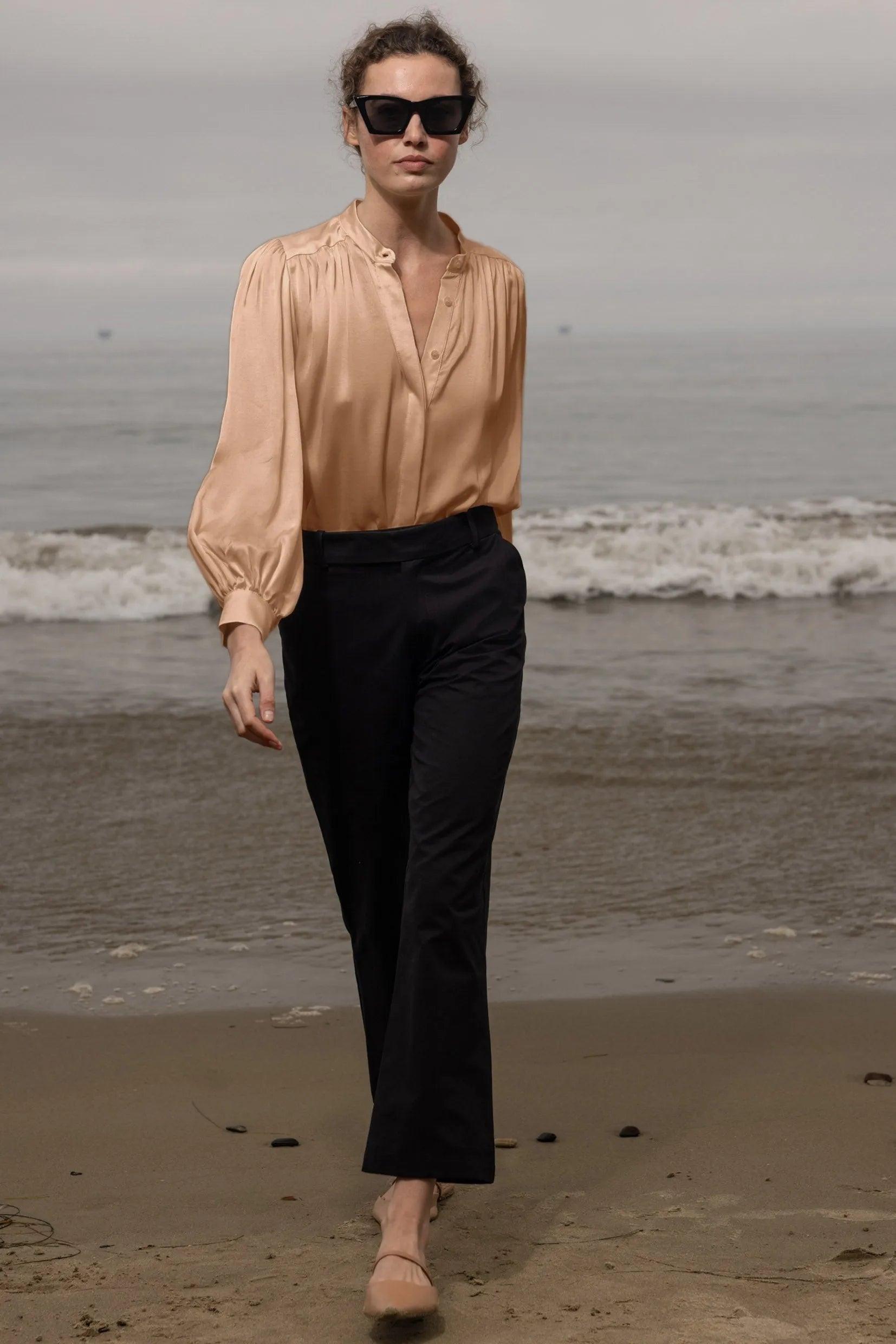 Farah Blouse - Toast - Heidi Merrick