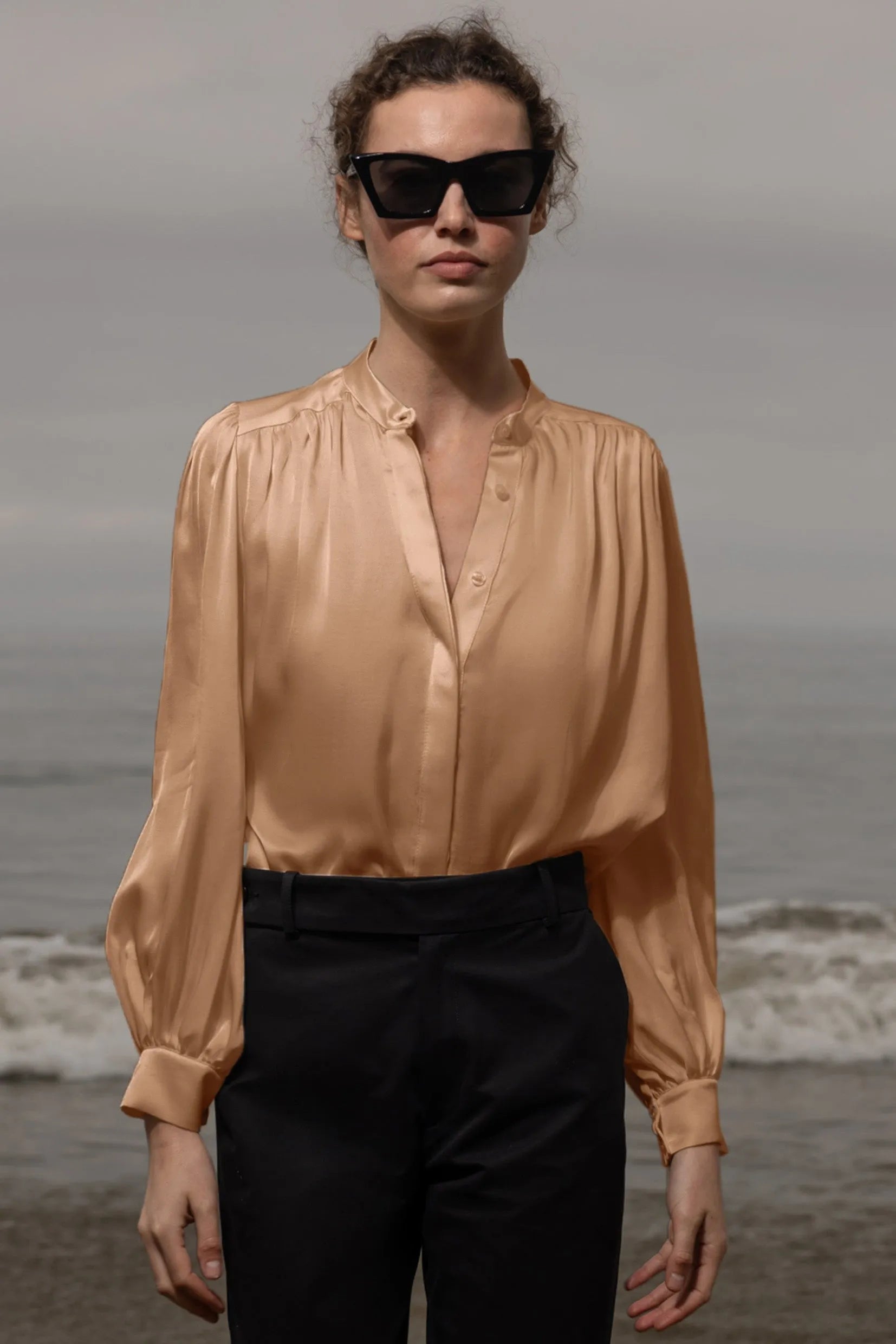 Farah Blouse - Toast - Heidi Merrick