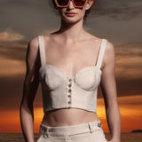 Charlie Top - Natural Linen - Heidi Merrick