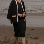 Pebble Dress - Black Hemp Rib - Heidi Merrick