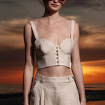 Charlie Top - Natural Linen - Heidi Merrick