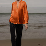 Farah Blouse - Flame - Heidi Merrick