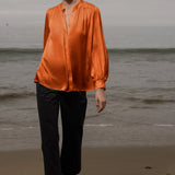 Farah Blouse - Flame - Heidi Merrick