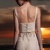 Charlie Top - Natural Linen - Heidi Merrick