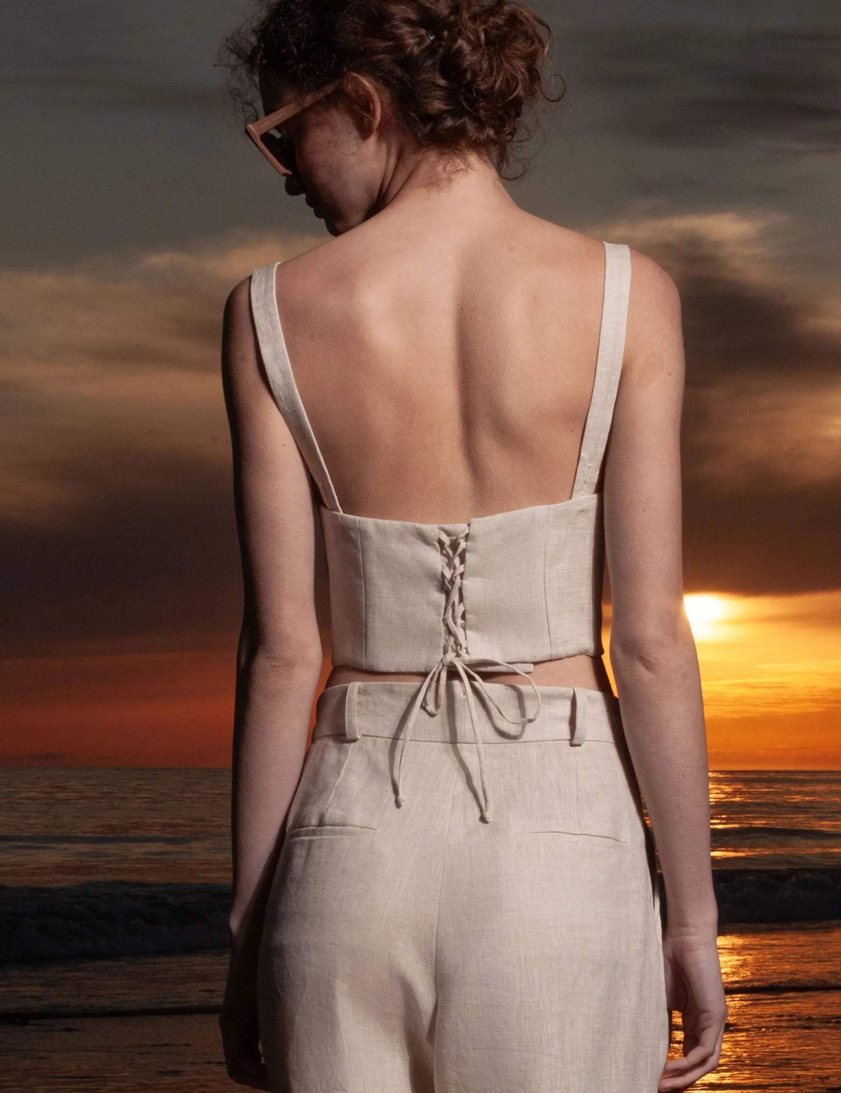 Charlie Top - Natural Linen - Heidi Merrick