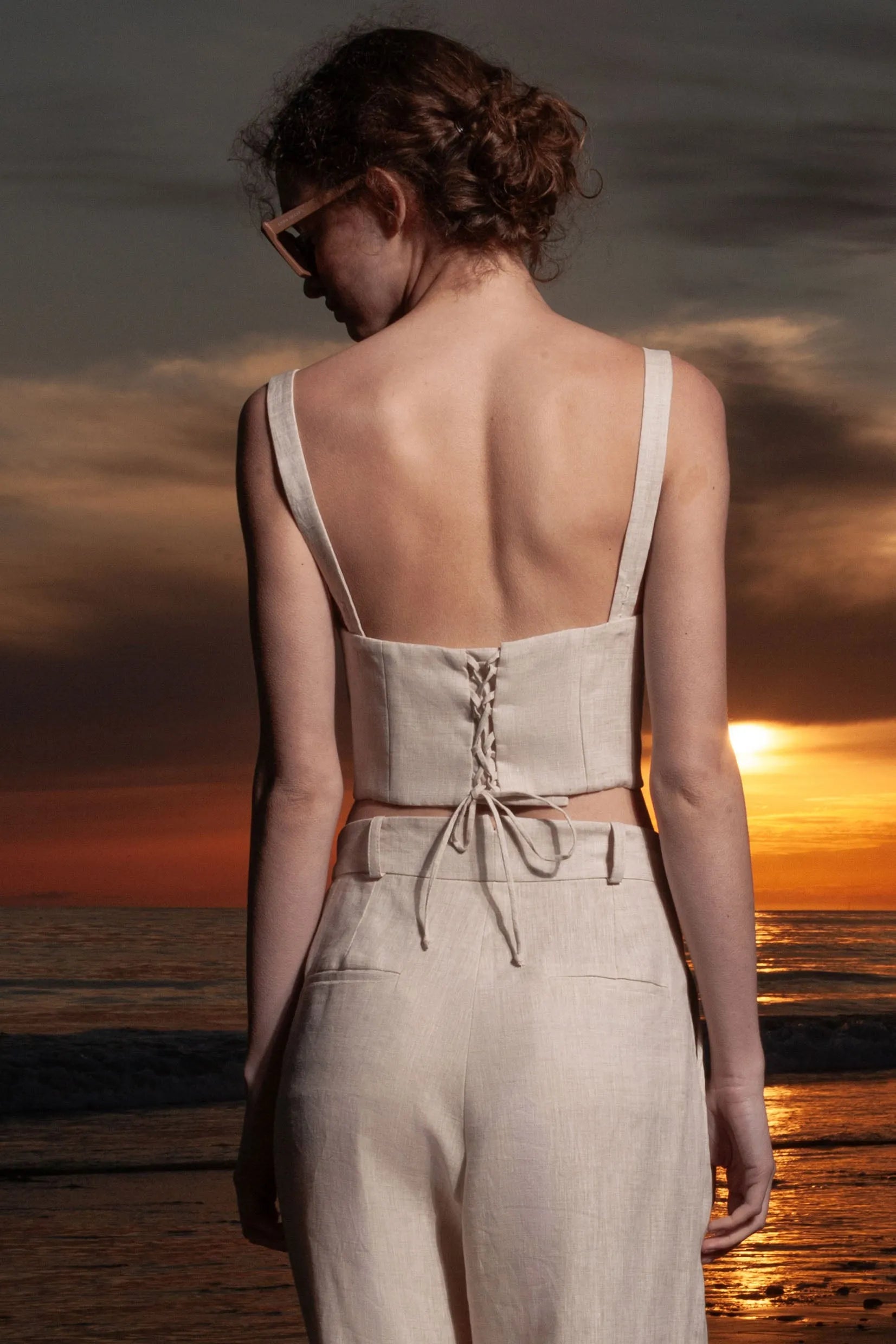 Charlie Top - Natural Linen - Heidi Merrick
