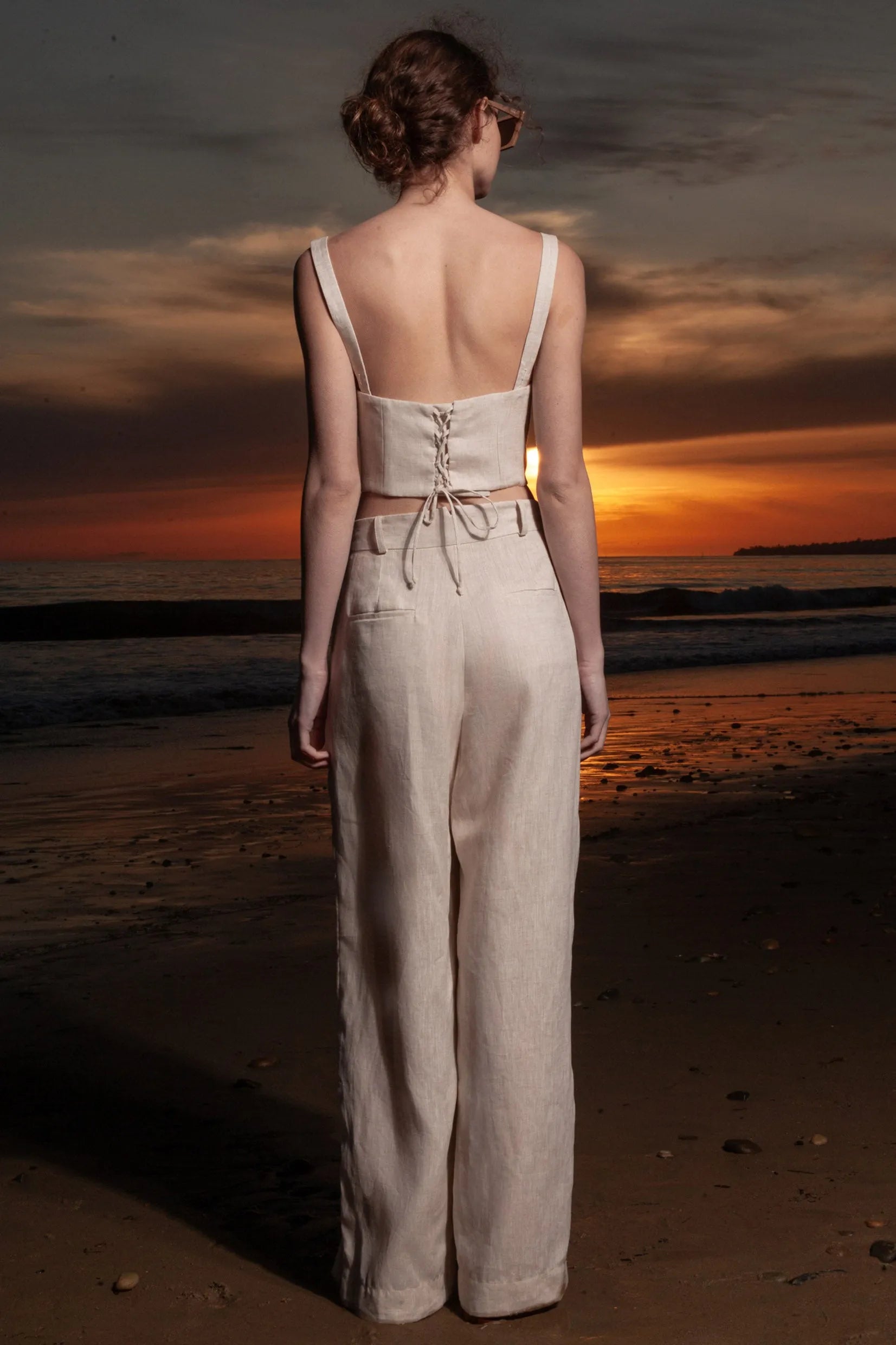 Chaplin Pant - Natural Linen - Heidi Merrick