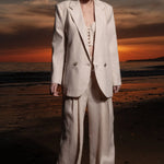 Wallace Blazer - Natural Linen - Heidi Merrick