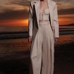 Wallace Blazer - Natural Linen - Heidi Merrick