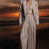 Wallace Blazer - Natural Linen - Heidi Merrick