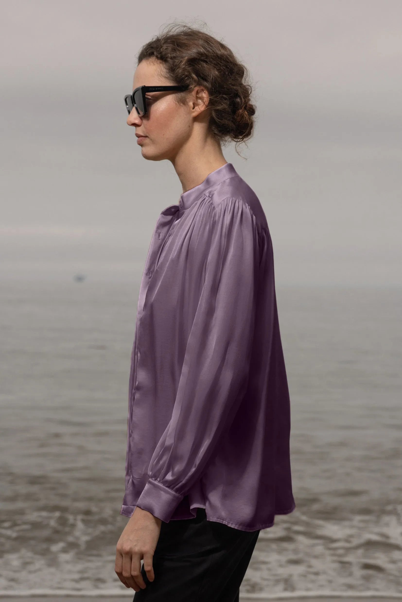 Farah Blouse - Lavender - Heidi Merrick