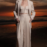 Wallace Blazer - Natural Linen - Heidi Merrick