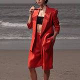 Rodeo Shorts - Vermillion Linen