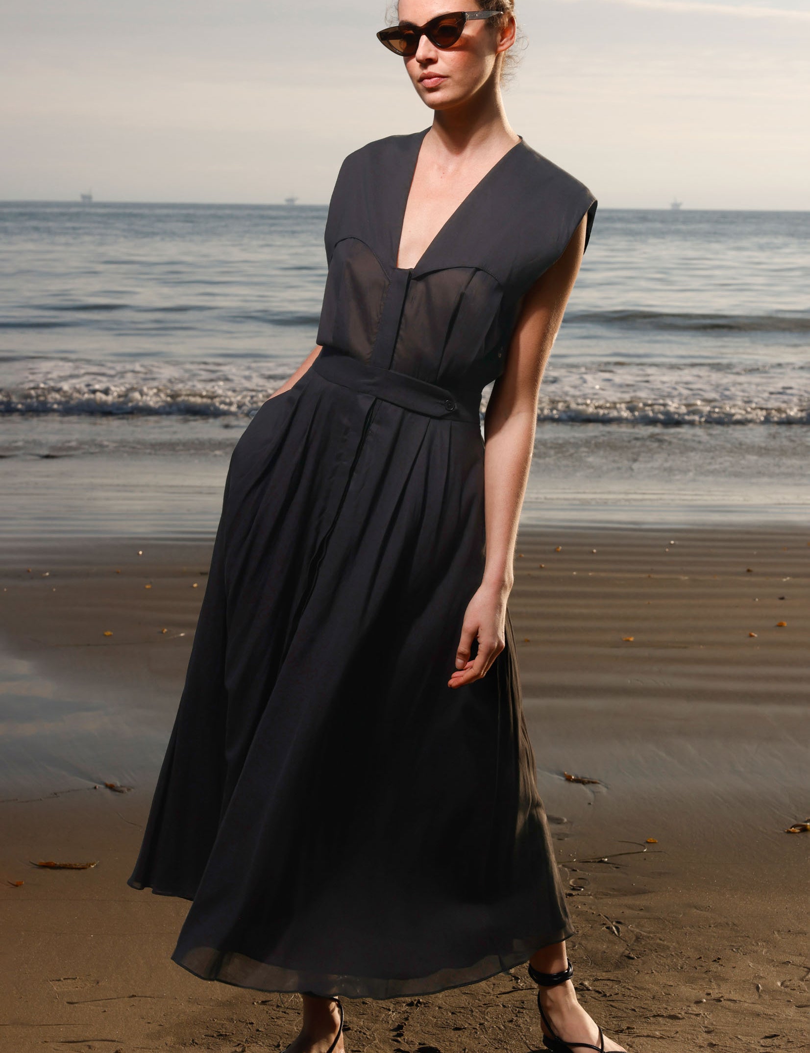 Tasya Dress - Black - Heidi Merrick