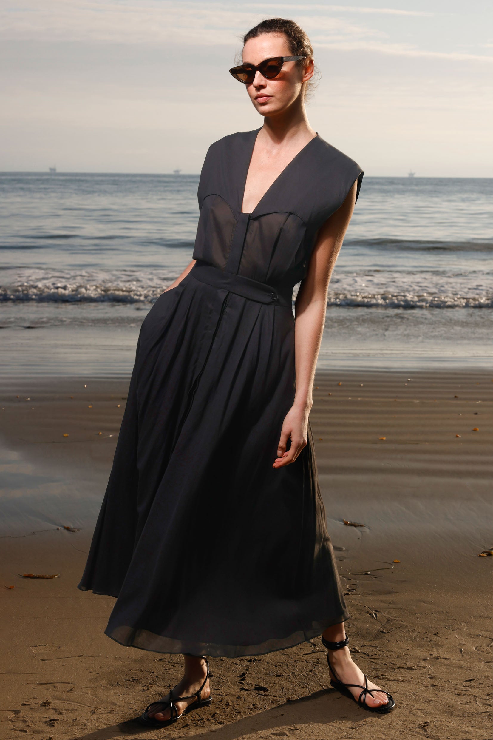 Tasya Dress - Black - Heidi Merrick