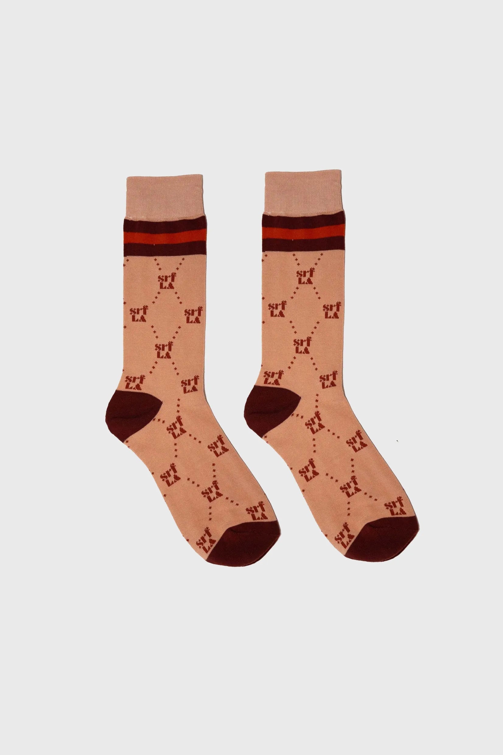 70's SRF Socks - Burgundy - Heidi Merrick