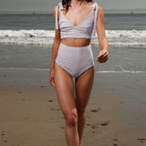 Mimizan Bottom - Cream Ticking Stripe