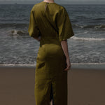 Fauna Dress - Black Linen - Heidi Merrick