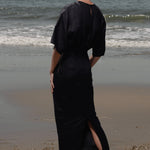Fauna Dress - Black Linen - Heidi Merrick