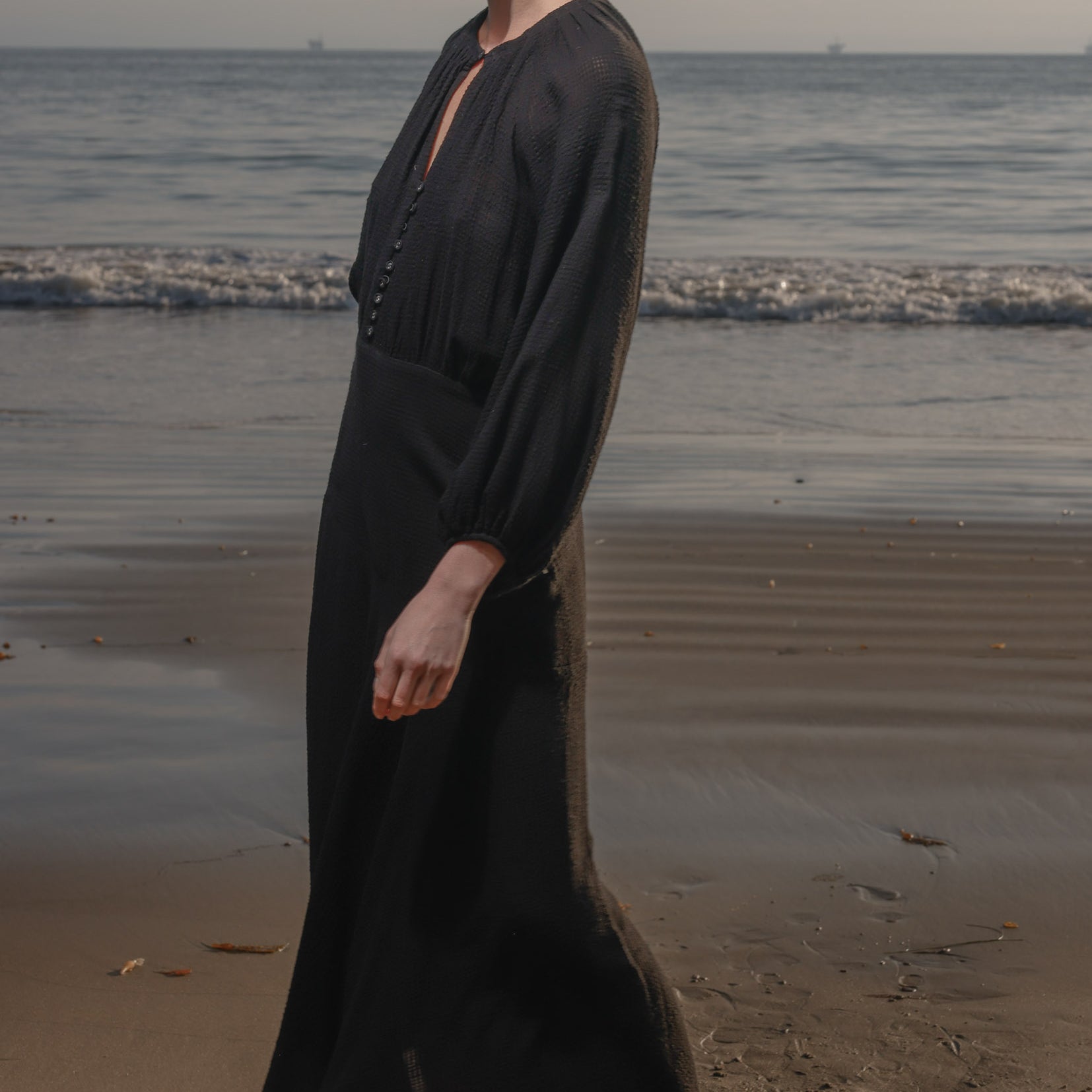 Caprine Dress - Noir - Heidi Merrick