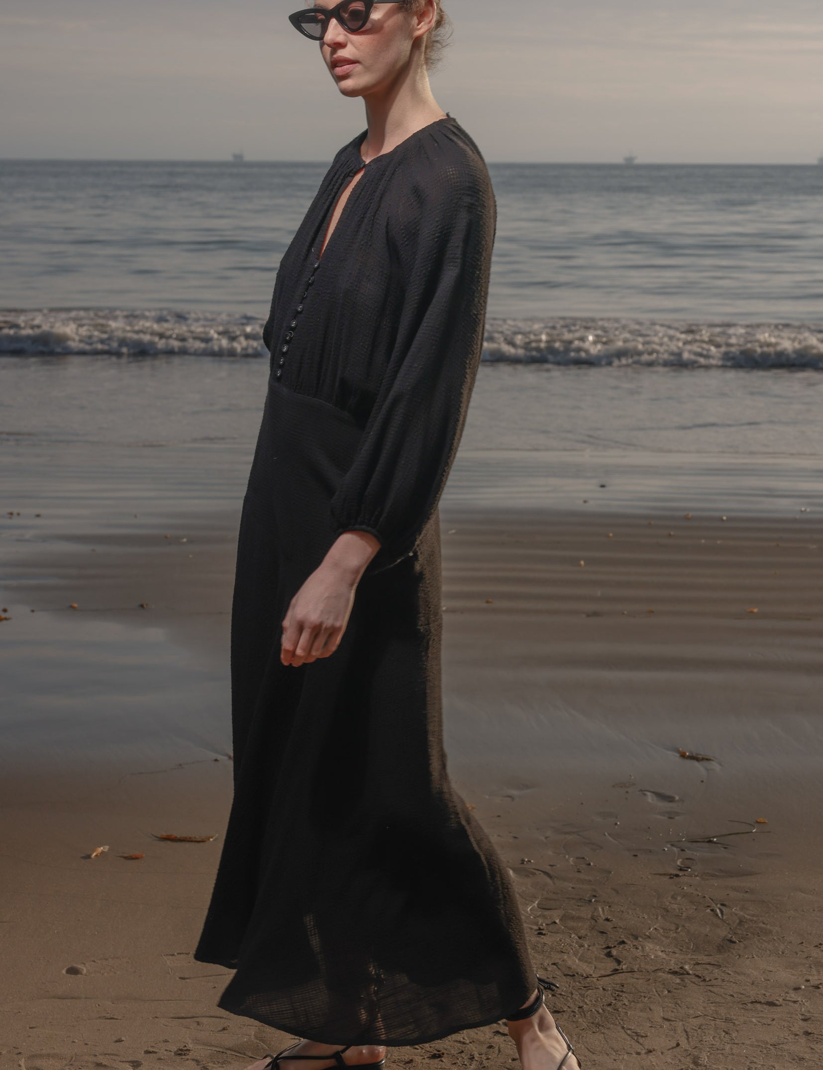 Caprine Dress - Noir - Heidi Merrick