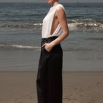 Chaplin Pant - Black Linen - Heidi Merrick