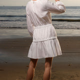 Brooke Dress - White Shirting - Heidi Merrick