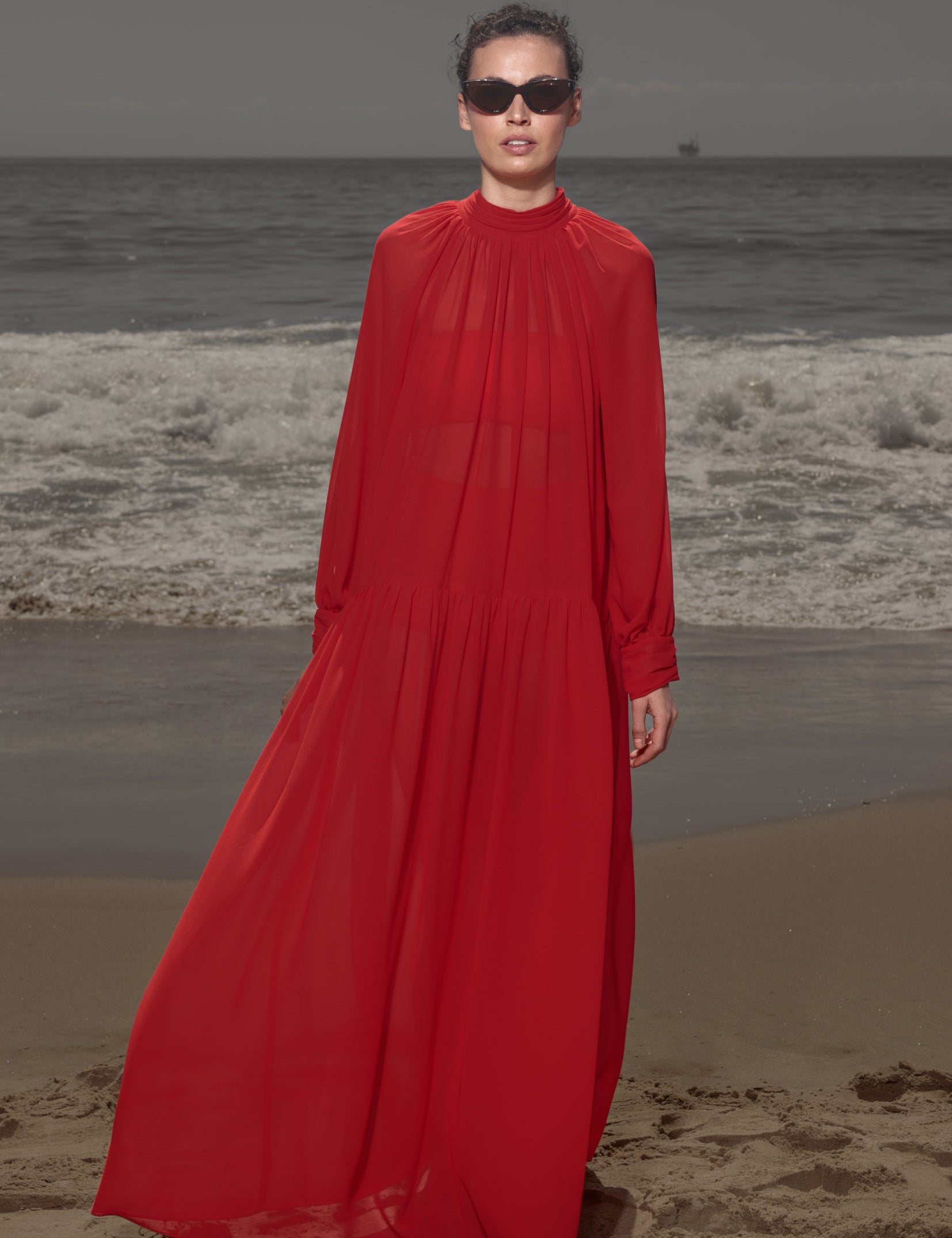 Gaia Dress - Vermilion - Heidi Merrick