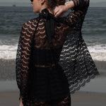 Missive Blouse - Eclipse Black Lace - Heidi Merrick