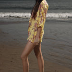 Aloha Shirt - Yellow Batik - Heidi Merrick