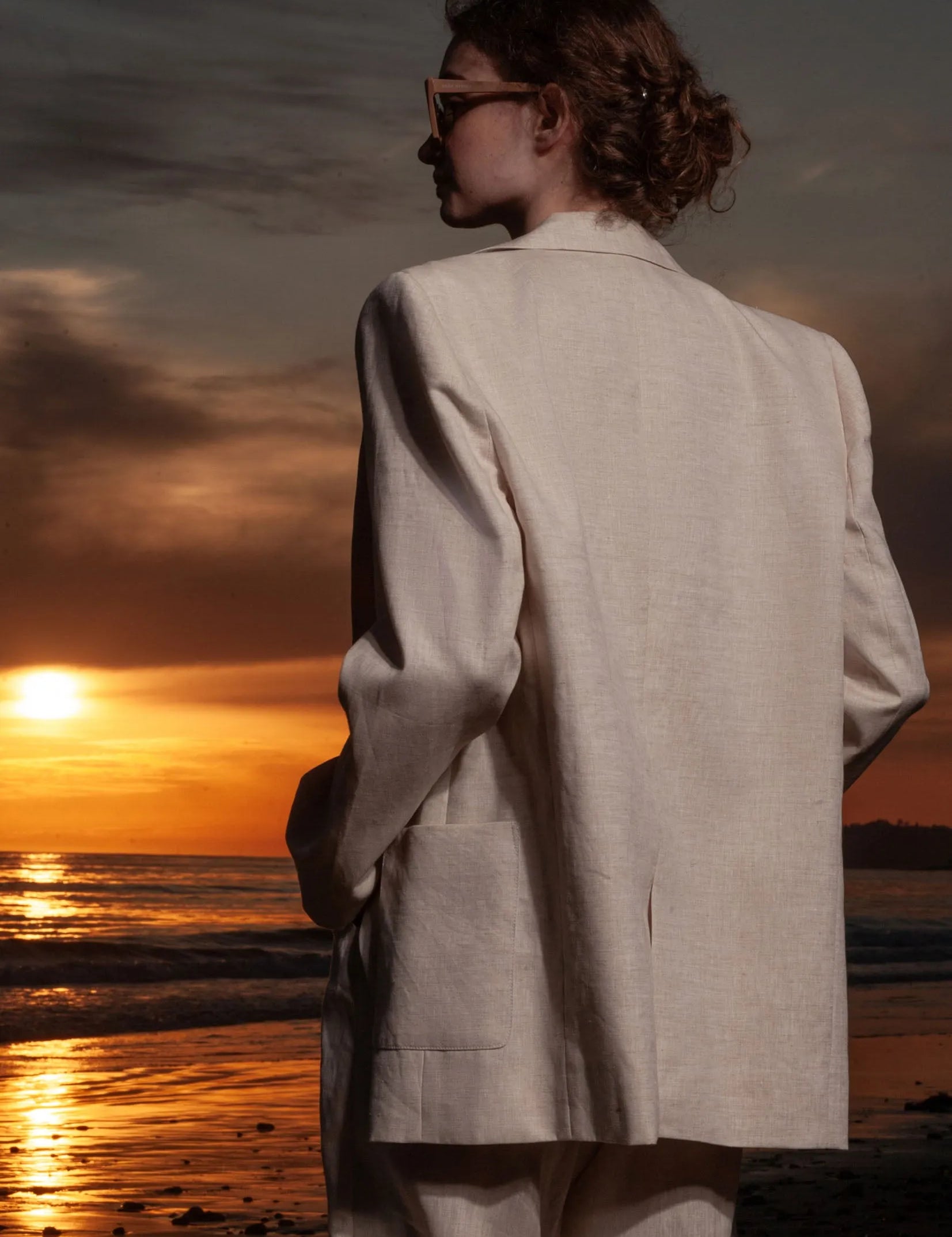 Wallace Blazer - Natural Linen - Heidi Merrick