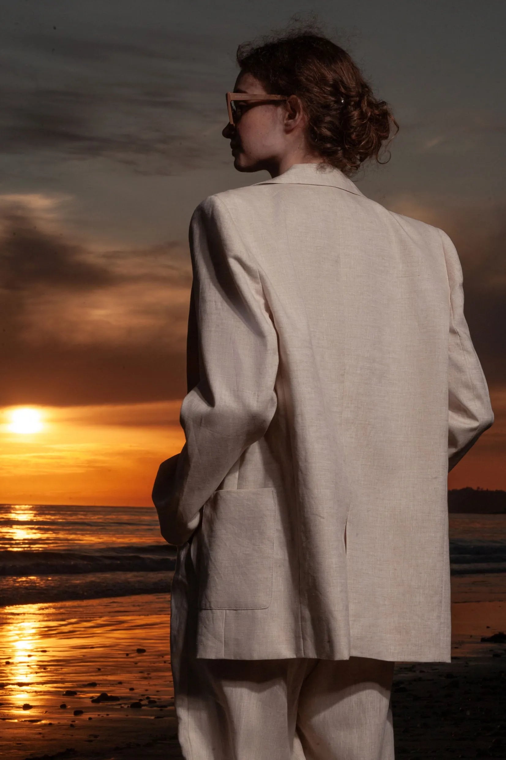 Wallace Blazer - Natural Linen - Heidi Merrick