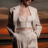 Charlie Top - Natural Linen - Heidi Merrick