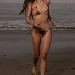 Knotted Bikini Bottom - Chalked Palm - Heidi Merrick