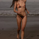 Knotted Triangle Top - Chalked Palm - Heidi Merrick