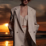 Wallace Blazer - Natural Linen - Heidi Merrick