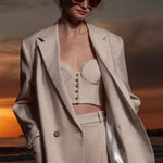 Wallace Blazer - Natural Linen - Heidi Merrick