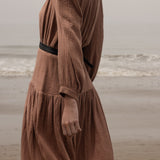 Barcelona Dress - Sable Gauze - Heidi Merrick