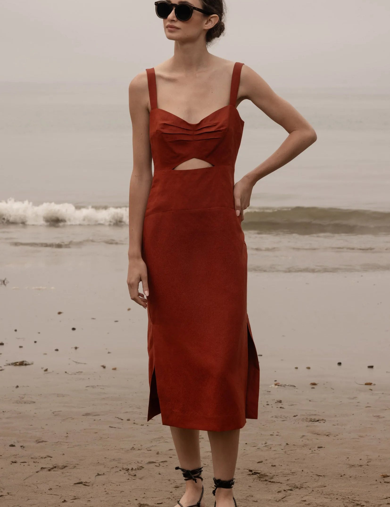 Como Dress - Sienna Silk & Hemp - Heidi Merrick