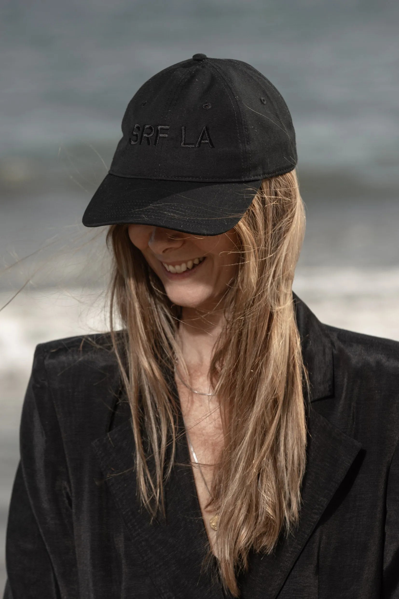 SRF LA Dad Hat - Black on Black - Heidi Merrick