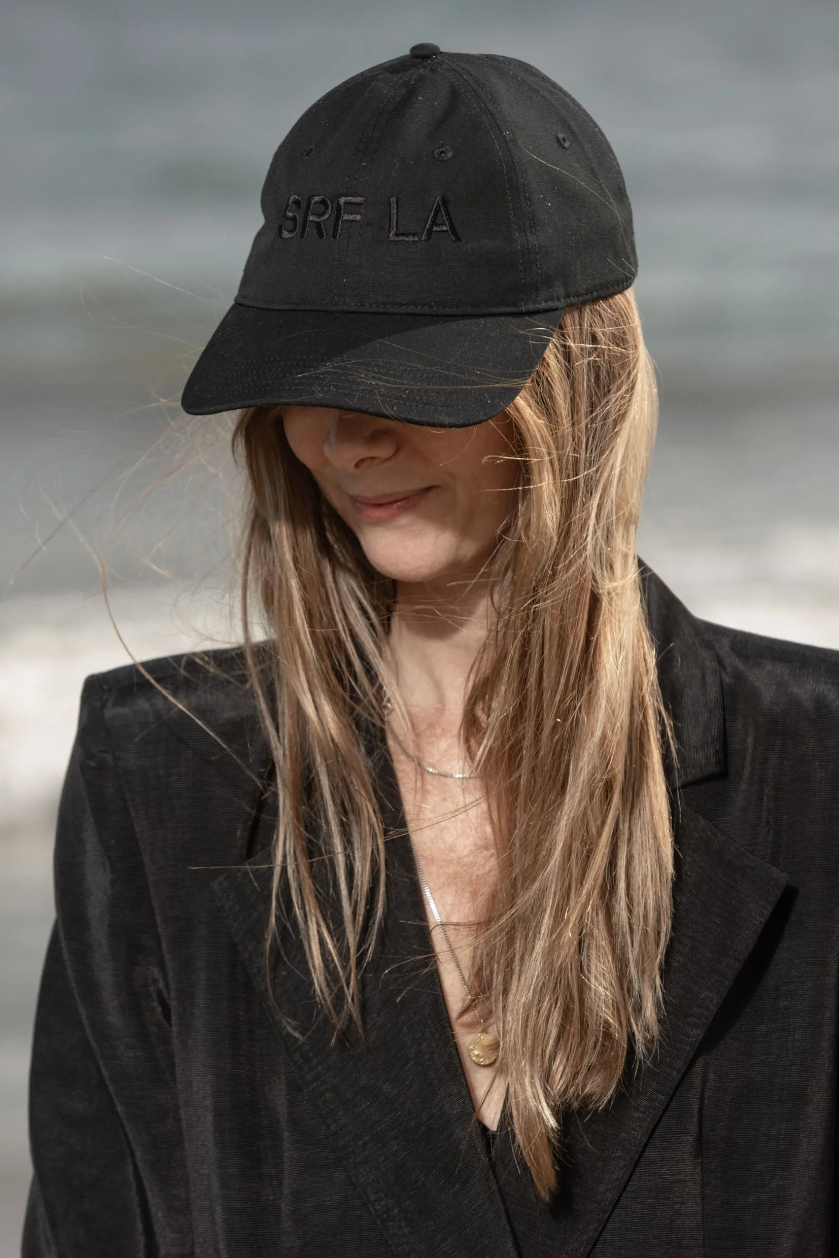 SRF LA Dad Hat - Black on Black - Heidi Merrick