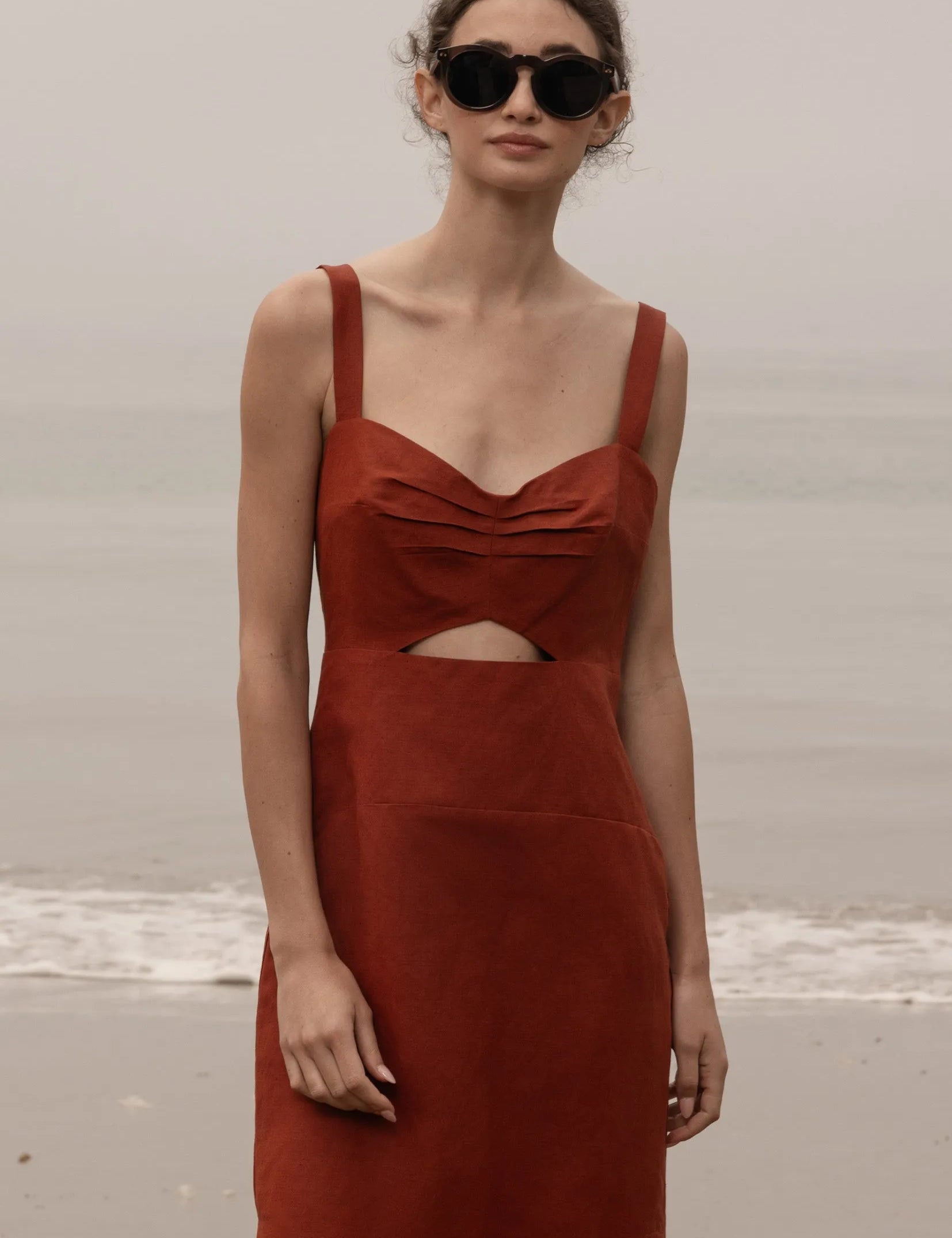 Como Dress - Sienna Silk & Hemp - Heidi Merrick