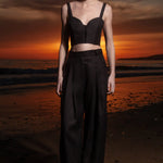 Chaplin Pant - Black Linen - Heidi Merrick